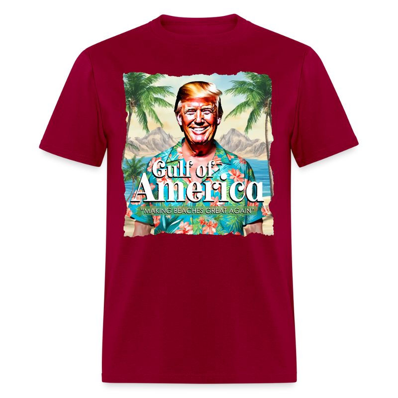 Gulf Of America Making Beaches Great Again T Shirt - dark red