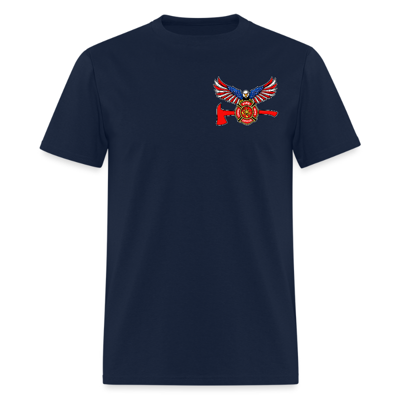 Firefighter Fire Courage Rescue Honor T Shirt - navy