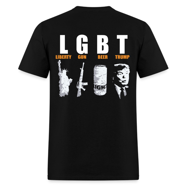 Liberty Guns Beer Trump 2025 T Shirt - black