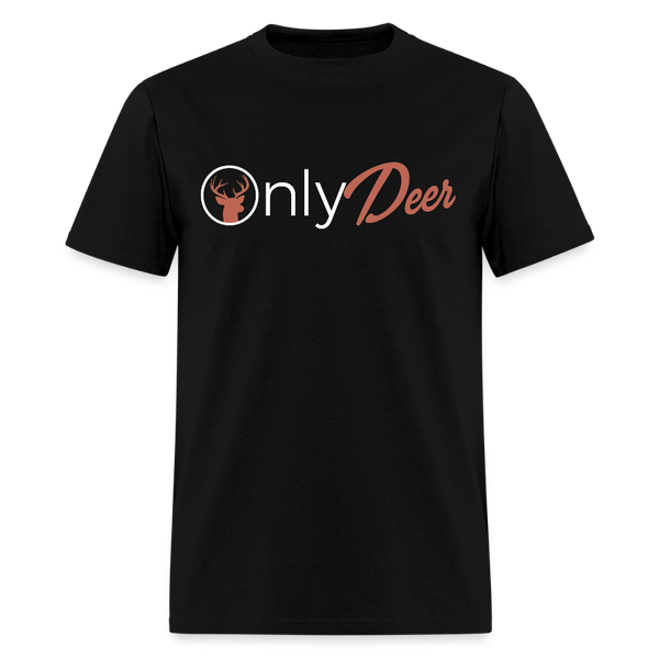Only Deer Hunting T Shirt - black
