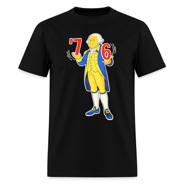 6-7 7-6 George Washington T Shirt - black