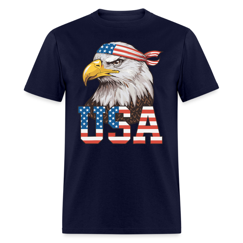 Bald Eagle USA T Shirt - navy