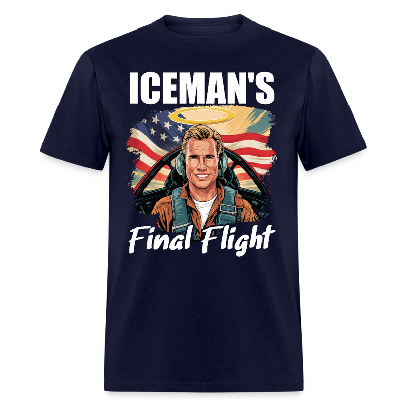 Iceman's Final Flight T Shirt - navy
