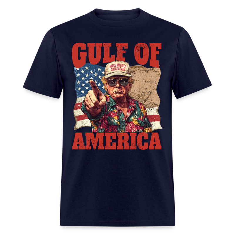 Trump Gulf Of America T Shirt - navy