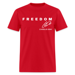 Freedom Bald Eagle Charlie Kirk Forever In Our Hearts T Shirt - 2 - red