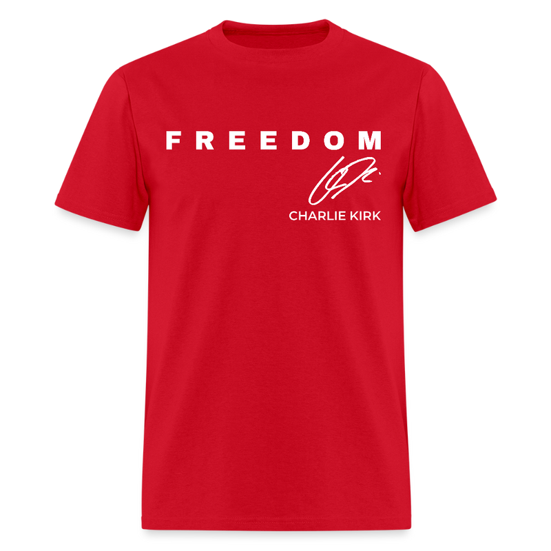 Freedom Bald Eagle Charlie Kirk Forever In Our Hearts T Shirt - 2 - red