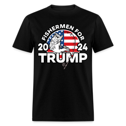 Fishermen For Trump 2024 T Shirt - black