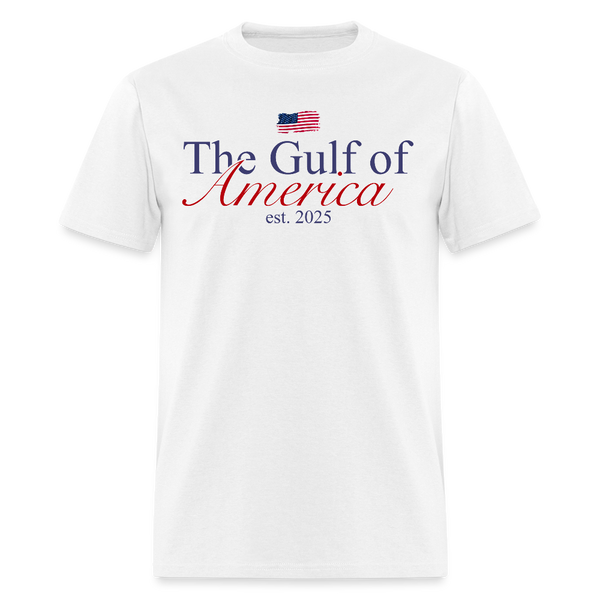Gulf of America Patriotic T Shirt - white