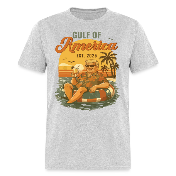 Trump Gulf Of America Retro Est. 2025 T Shirt - heather gray