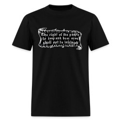 The Right Of The People To Keep And Bear Arms T Shirt - black