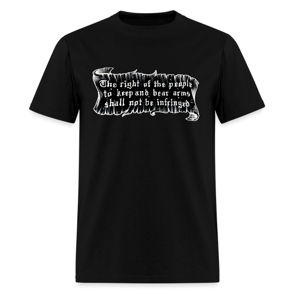 The Right Of The People To Keep And Bear Arms T Shirt - black