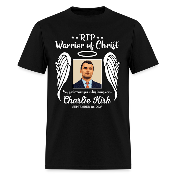 RIP Warrior Of Christ Charlie Kirk T Shirt - black