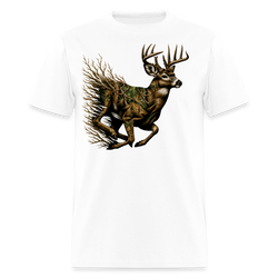 Camo Deer Hunting T Shirt - white