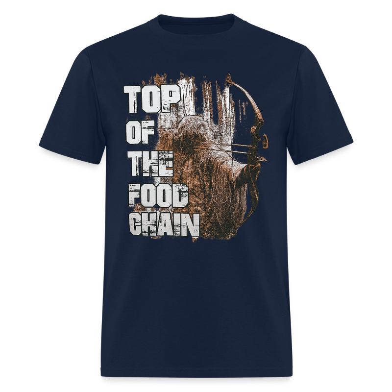 Top of the Food Chair Hunting T Shirt - navy