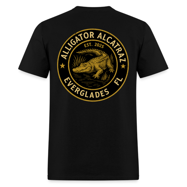 Alligator Alcatraz Everglades Florida Est. 2025 T Shirt - black