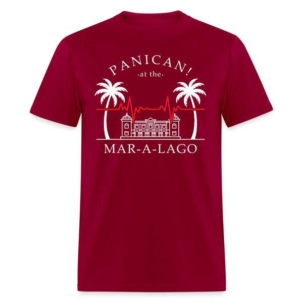 Panican! At The Mar-A-Lago T Shirt - dark red
