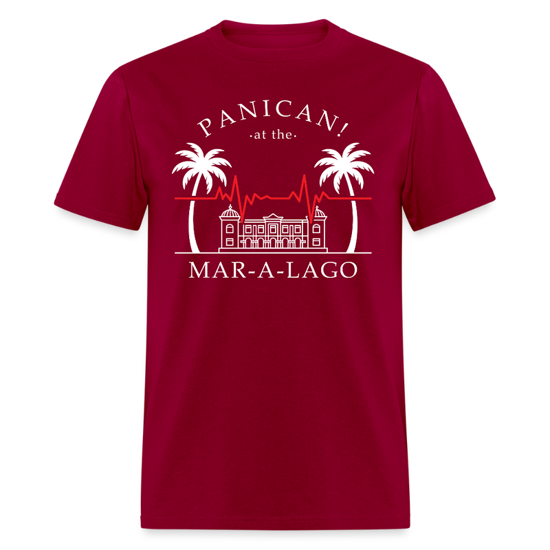 Panican! At The Mar-A-Lago T Shirt - dark red