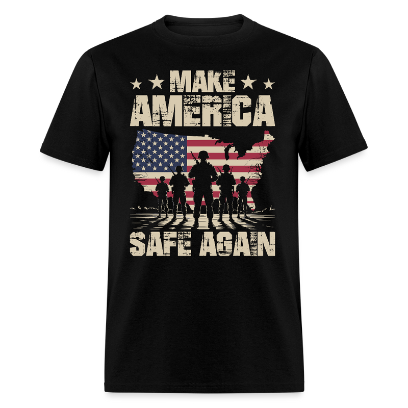 Make America Safe Again T Shirt - black