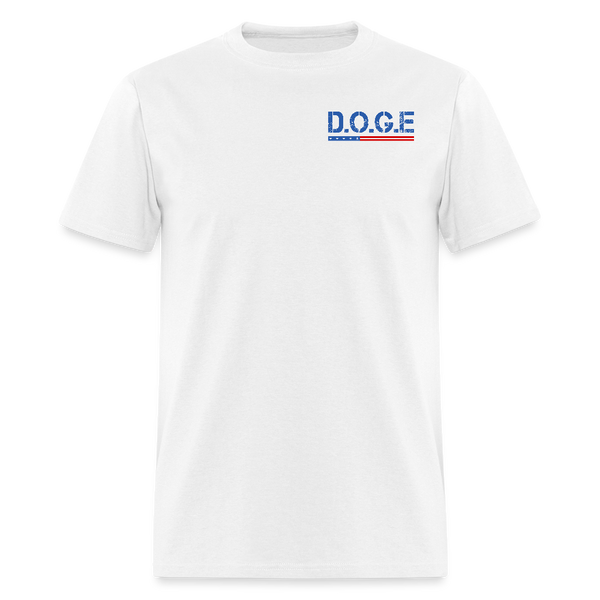 D.O.G.E Democrats Officially Getting Exposed T Shirt - 2 - white