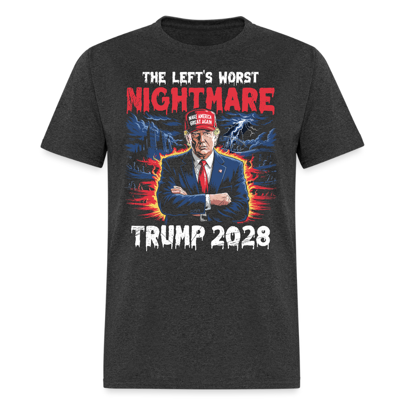The Left’s Worst Nightmare Trump 2028 T Shirt - heather black