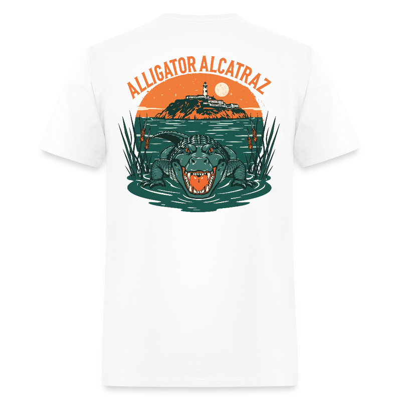 Alligator Alcatraz T Shirt - 7 - white
