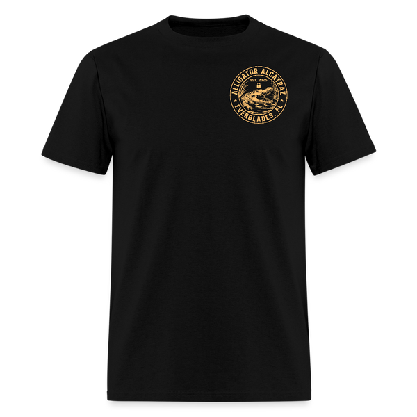 Alligator Alcatraz Everglades FL Est. 2025 Double-Sided Print T Shirt - black