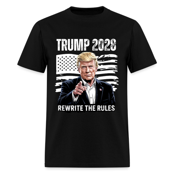 Rewrite The Rules Trump 2028 T Shirt - black