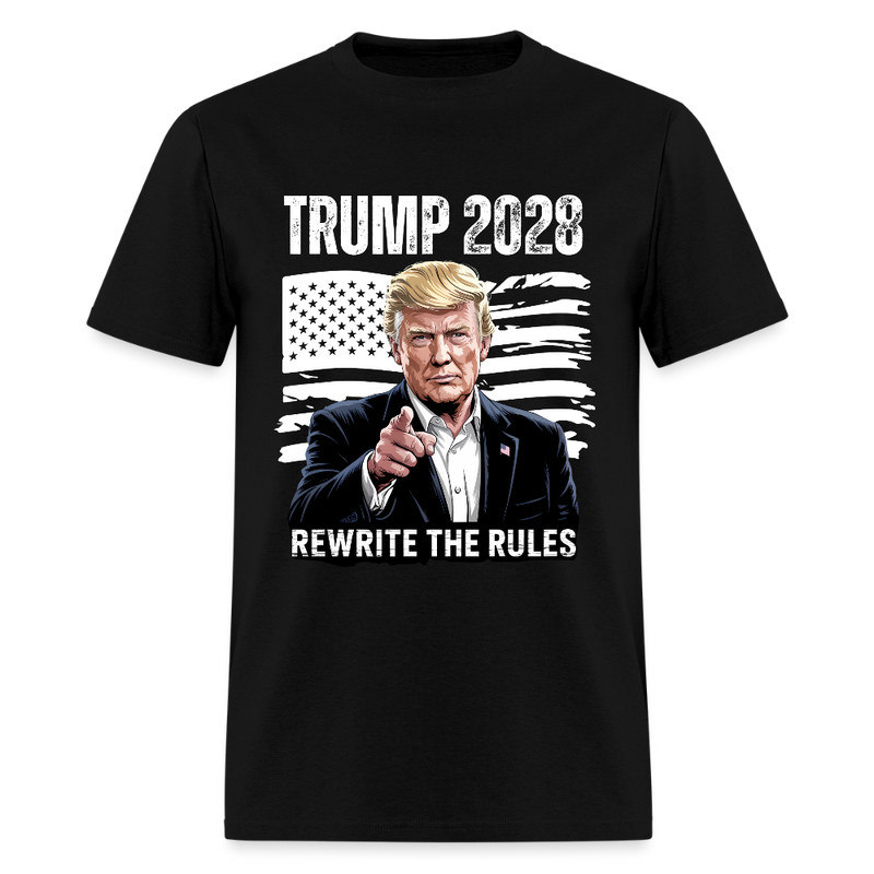 Rewrite The Rules Trump 2028 T Shirt - black