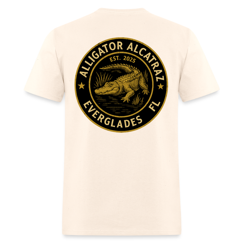 Alligator Alcatraz Everglades Florida Est. 2025 T Shirt - natural