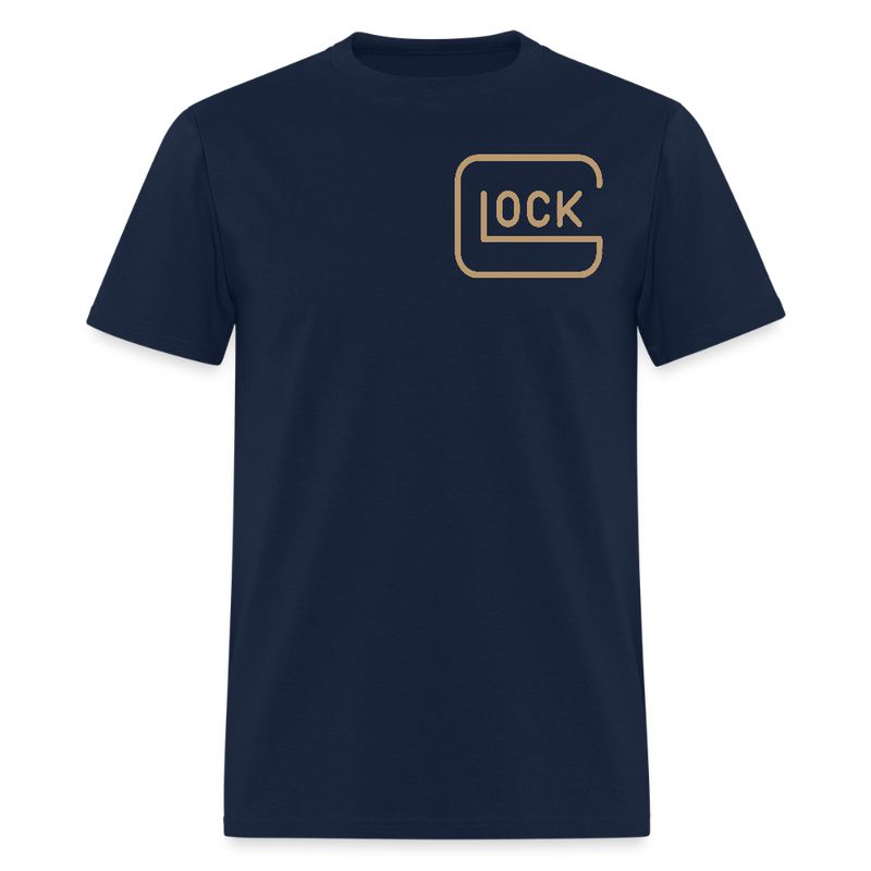 Trump Duck Hunting Glock Gun T Shirt - navy