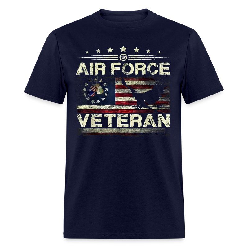 Veteran US Air Force T Shirt - navy