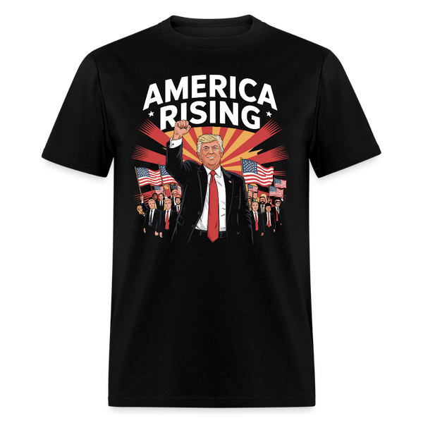 America Rising T Shirt - black
