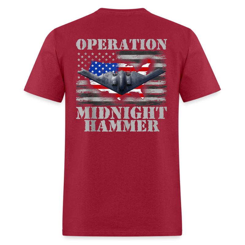 Operation Midnight Hammer T Shirt - dark red