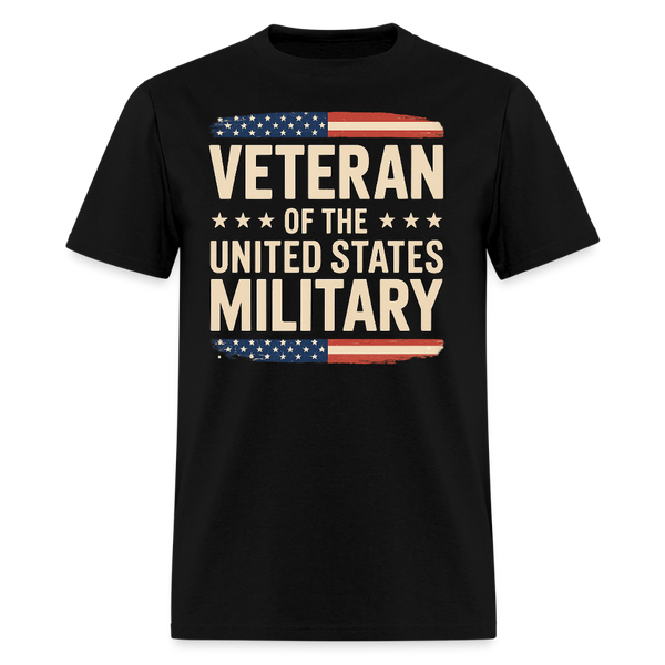 Veteran of the United States Military T Shirt - black