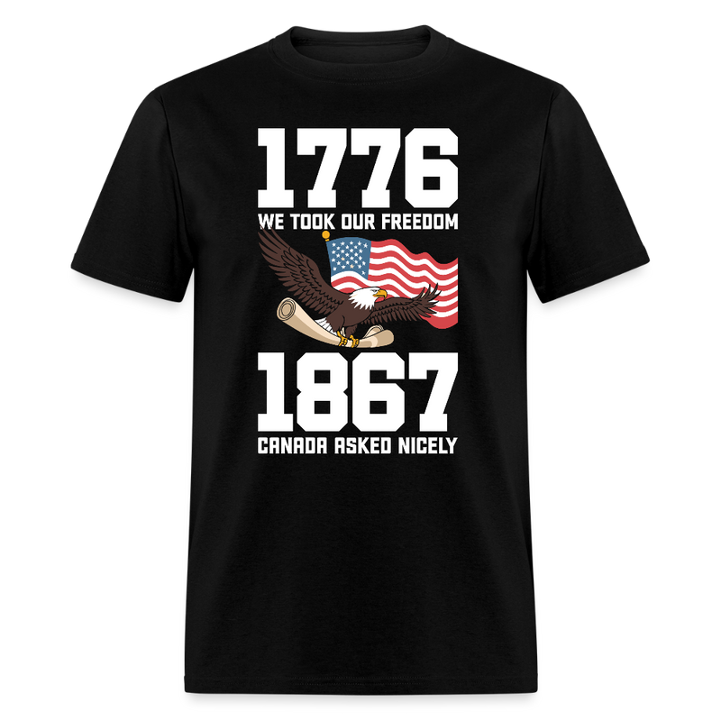 1776 We Took Our Freedom T Shirt - black