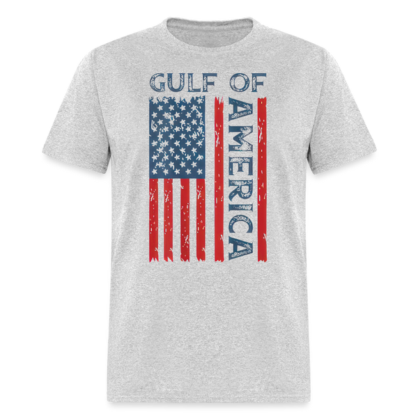 Gulf of America Flag T Shirt - heather gray