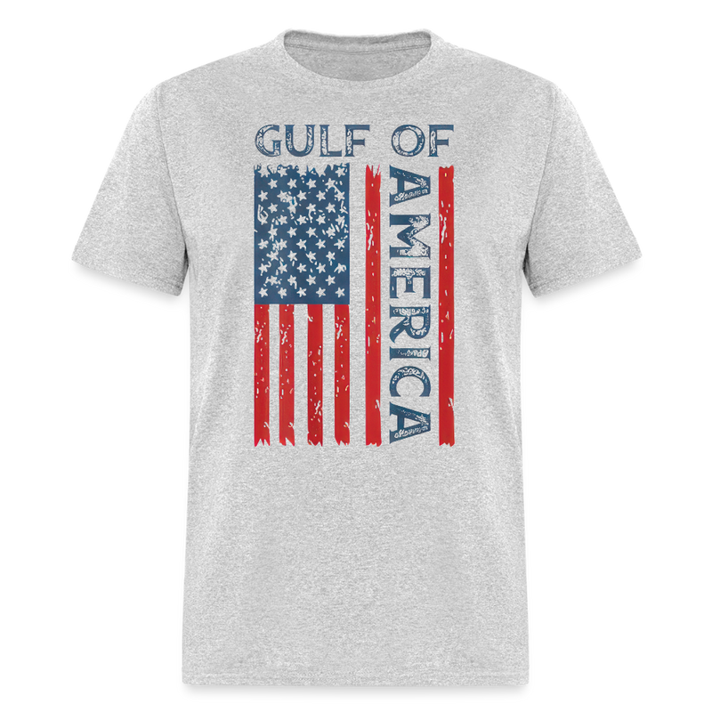 Gulf of America Flag T Shirt - heather gray