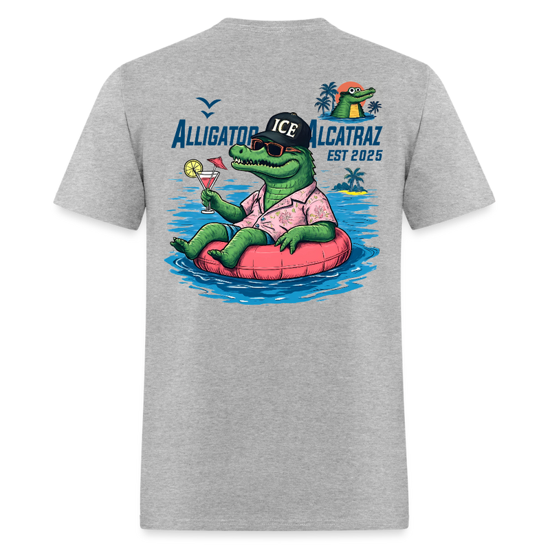 Alligator Alcatraz Est. 2025 T Shirt - heather gray