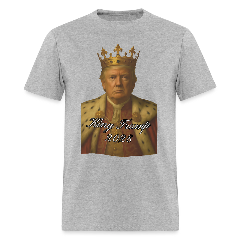 King Trump 2028 T Shirt - heather gray