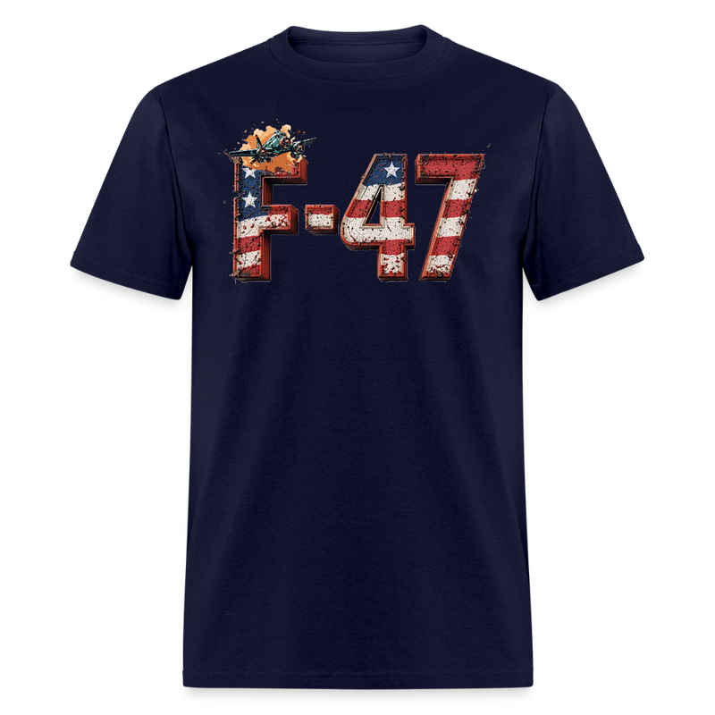 F-47 USA Flag T Shirt - navy