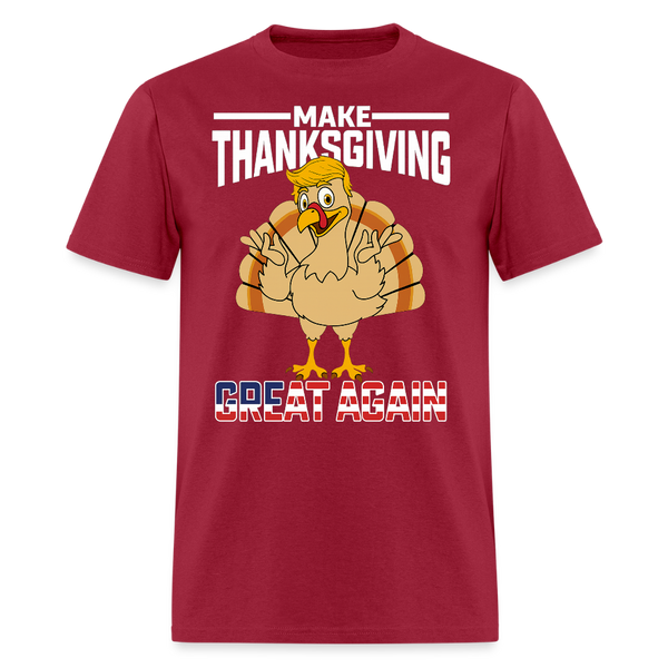 Make Thanksgiving 2025 Great Again T Shirt - dark red