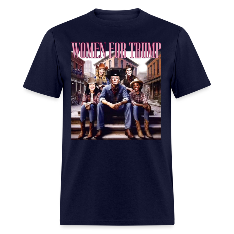 Women For Trump Cowboy T Shirt - navy