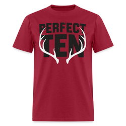 Perfect Ten T Shirt - dark red