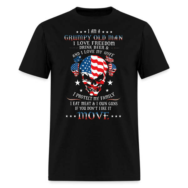 I'm a Grumpy Old Army Veteran T Shirt - 2 - black