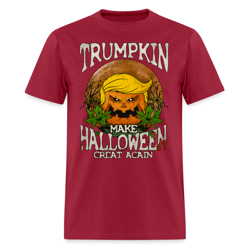 Trumpkin Halloween T Shirt - 6 - dark red