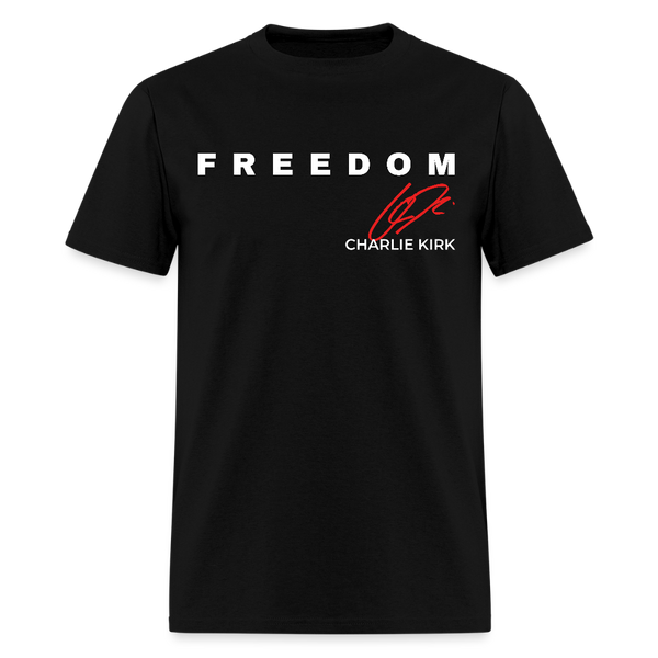 Freedom Bald Eagle Charlie Kirk Forever In Our Hearts T Shirt - black