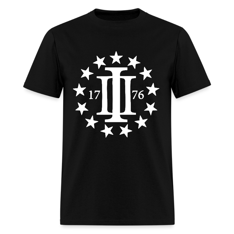 Three Percenters 1776 T Shirt - black