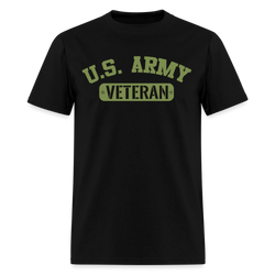 US Army Veteran T Shirt - black