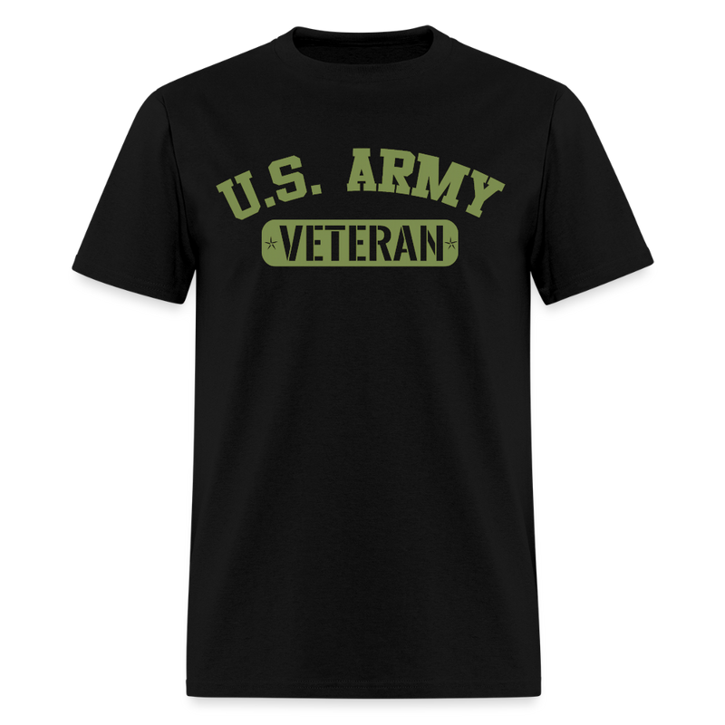 US Army Veteran T Shirt - black