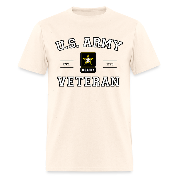US Army Veteran T Shirt - 2 - natural